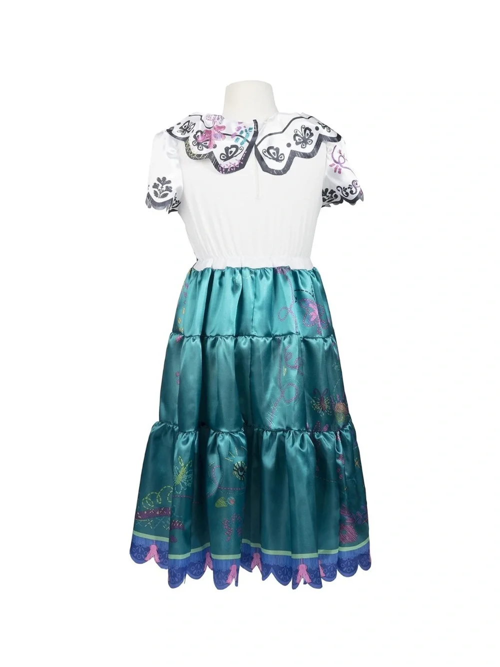 DISNEY Encanto Floral Tiered Mirabel Halloween Costume Dress size 4-6X